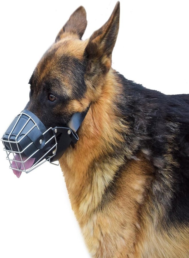 Pups&Pets Dog Metal Wire Mouth Cover | Safety Lightweight mask with Adjustable Strap | Durable Anti-bite Muzzle for Pets and Dogs (X-Large) - Image 5